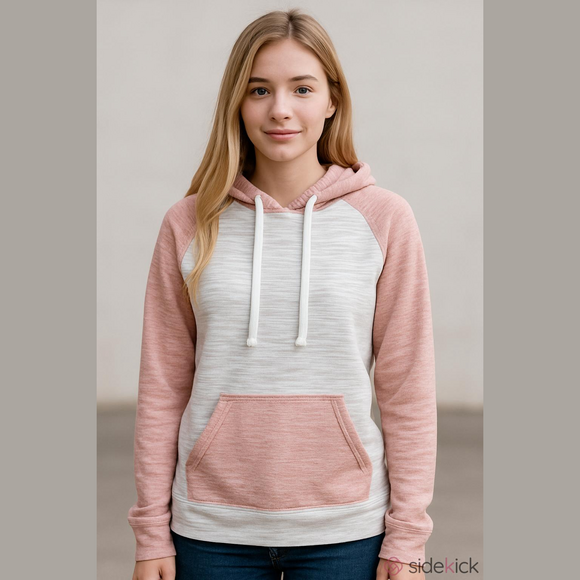 Alexander Julian Striped Hooded Pullover Sweatshirt With Kangaroo Pocket - Picture 7 of 7